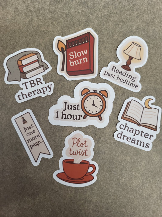 Bookish Rituals Sticker – Literary Designs for Journals & Gifts  Individual or Full Set