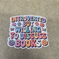 “Books Are My Therapy” Sticker – Cosy Literary Design  Individual or Full Set Available
