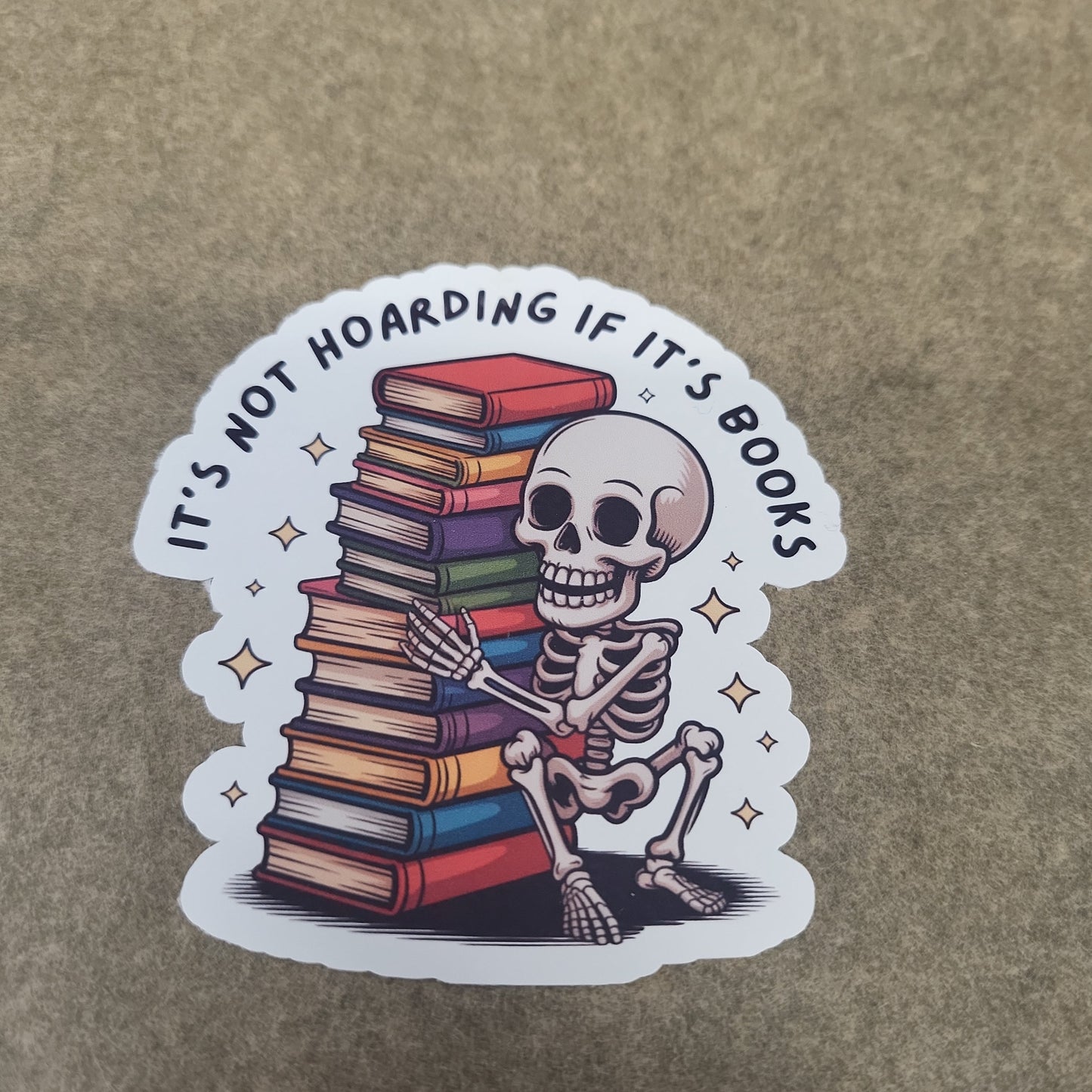 “Books Are My Therapy” Sticker – Cosy Literary Design  Individual or Full Set Available
